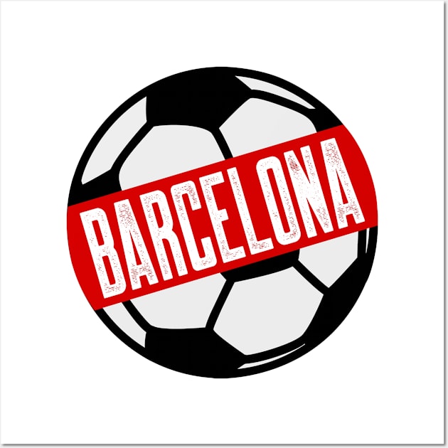 Barcelona Football Wall Art by colorsplash